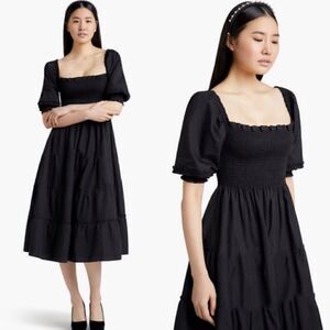 Hill House Home Louisa Nap Dress in Black